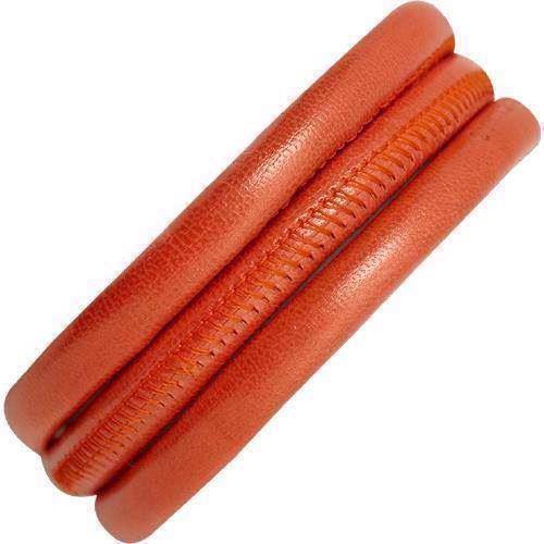 Image of Coral læder armbånd fra Christina Collect, 70 cm